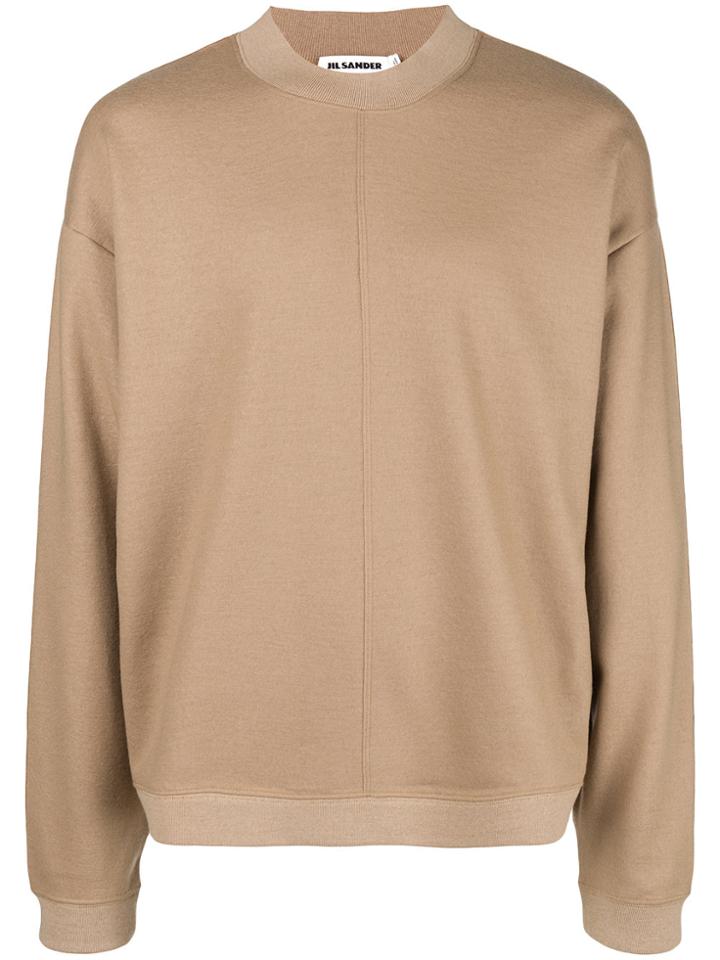 Jil Sander Round Neck Sweater - Brown