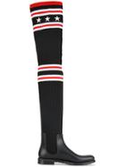 Givenchy Sock Style Rain Boots - Black
