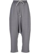 Rick Owens Drop Crotch Sweatpants - Grey