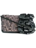 Jamin Puech Sequin Flap Clutch Bag - Grey