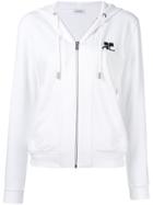 Courrèges Front Zip Hoodie - White