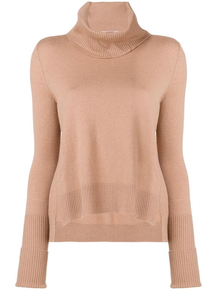 Twin-set Roll Neck Jumper - Nude & Neutrals