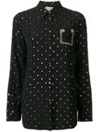 Nº21 Glitter Circles Blouse - Black