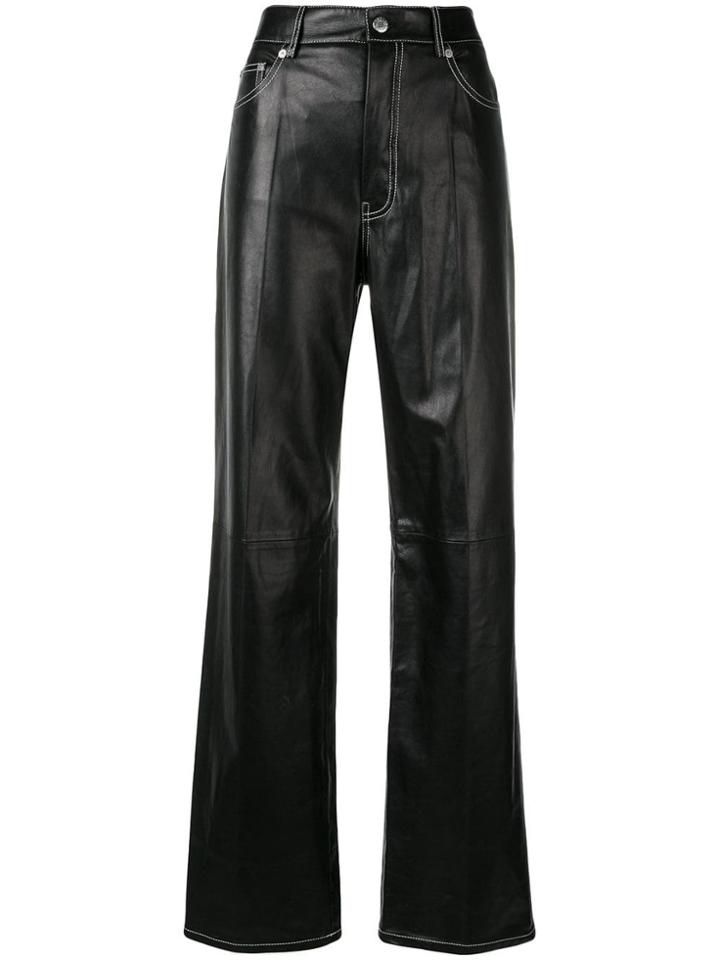 Helmut Lang High Waisted Flared Trousers - Black