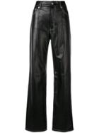 Helmut Lang High Waisted Flared Trousers - Black