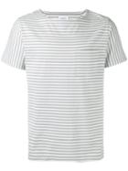 Saturdays Surf Nyc Striped T-shirt, Men's, Size: Medium, Blue, Cotton
