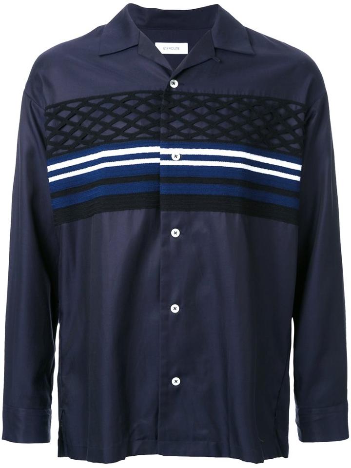 En Route Lace Twill Shirt, Men's, Size: 2, Blue, Cotton/acrylic/cupro/wool