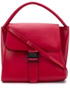 Zucca Buckled Tote Bag - Red