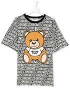 Moschino Kids Teddy Bear Print T-shirt - Black