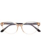 Tom Ford Eyewear Square Shaped Glasses, Nude/neutrals, Acetate/metal