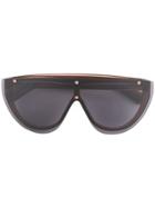 Dion Lee Grey Mono Sunglasses - Nude & Neutrals