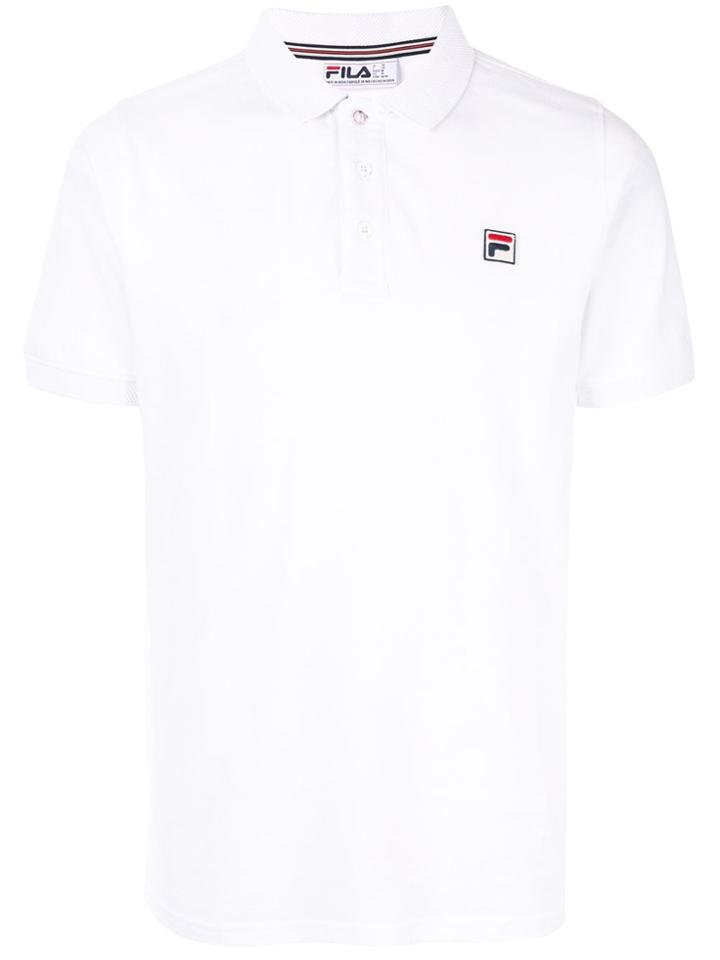 Fila Waffle Collar Polo Shirt - White