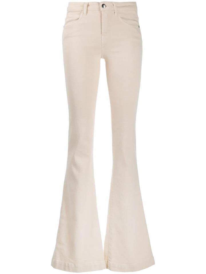 L'autre Chose Flared Denim Jeans - Neutrals
