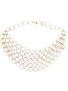 Melissa Joy Manning Circle Link Collar Necklace - Metallic