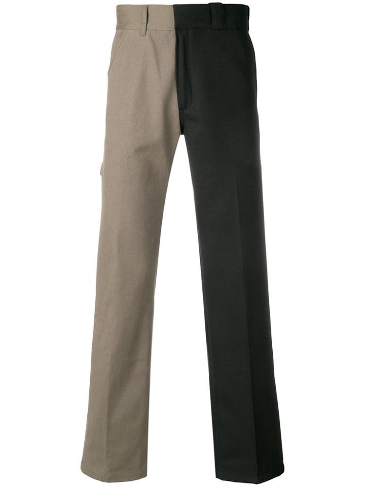 Gosha Rubchinskiy Bicolour Trousers - Green