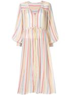 Suboo Playhouse Balloon Sleeve Midi Dress - Multicolour