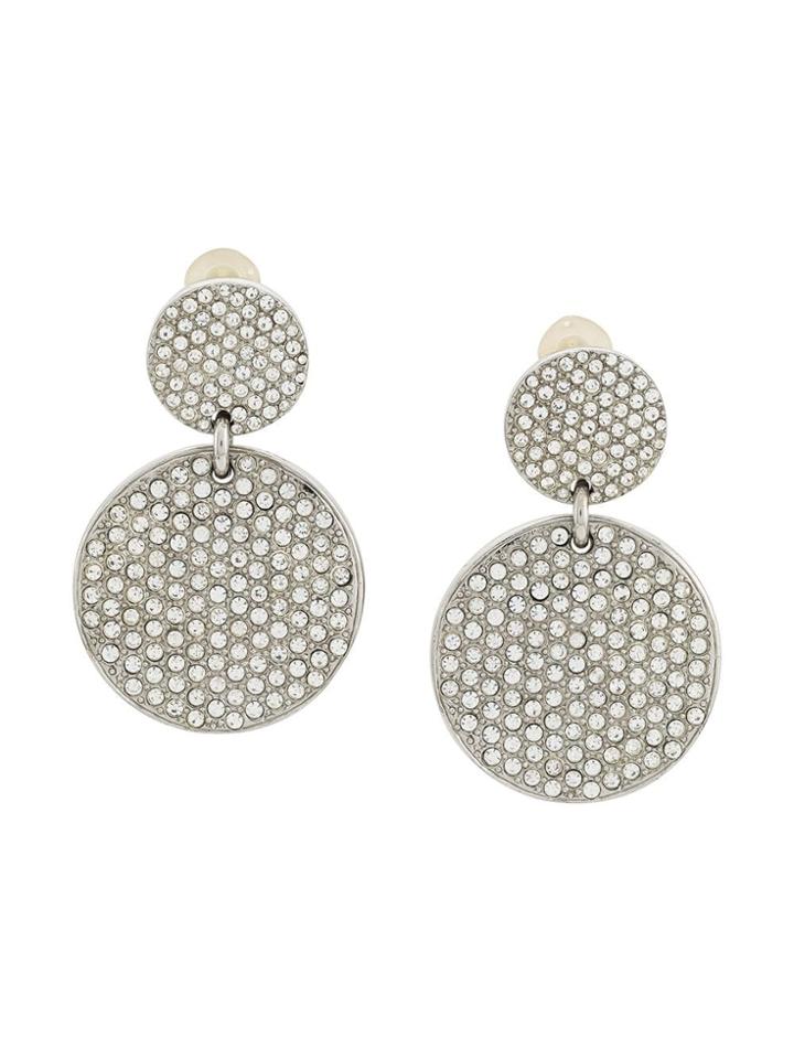 Yves Saint Laurent Vintage Rive Gauche Glam Earrings - Silver