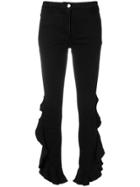 Giamba Side Ruffle Jeans - Black