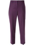 Theory Slim Cropped Trousers - Purple