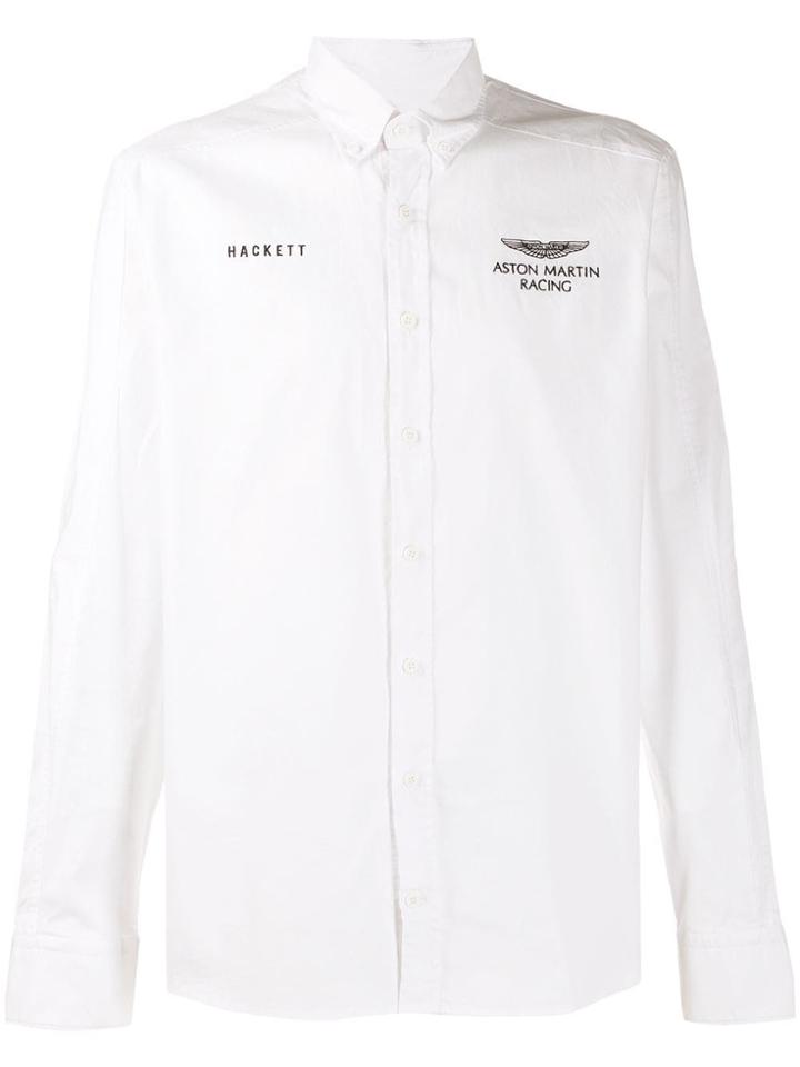 Hackett Amr Pinpoint Shirt - White