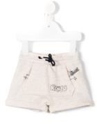 Kenzo Kids - Logo Print Shorts - Kids - Cotton/polyester - 12 Mth, Nude/neutrals