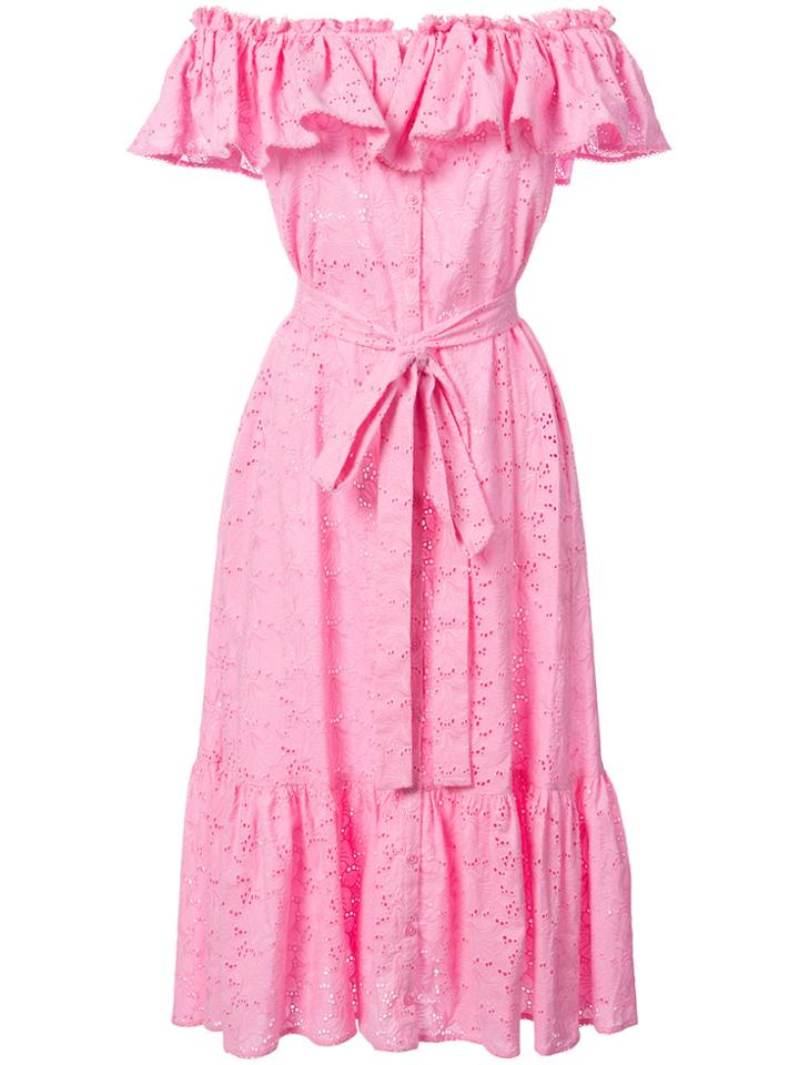 Lisa Marie Fernandez Bow-front Dress - Pink & Purple