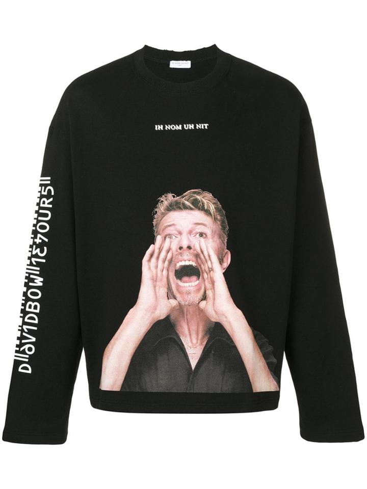 Ih Nom Uh Nit 'bowie Scream' Sweatshirt - Black