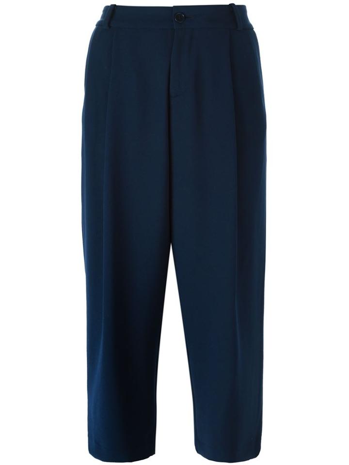 P.a.r.o.s.h. Cropped Crepe Trousers