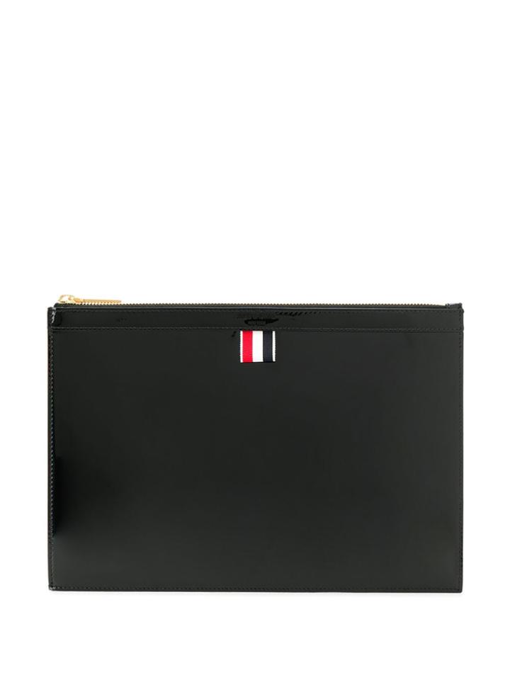 Thom Browne Patent Clutch Bag - Black