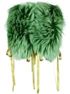Dsquared2 Raccoon Fur Stole - Green