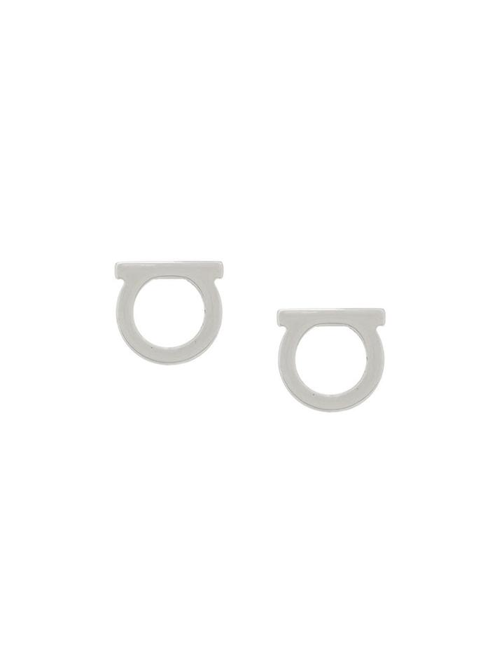 Salvatore Ferragamo Gancio Earrings - Silver