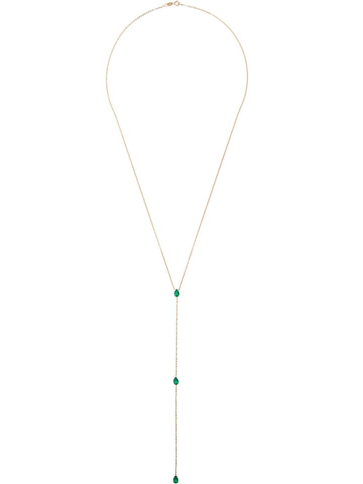 Anita Ko Pear Diamond Lariat - Yellow & Orange