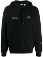 Moncler Logo Patch Hoodie - Black