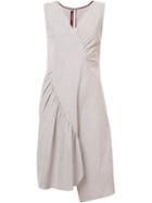 Sies Marjan Gathered Detail Dress, Women's, Size: 8, Red, Cotton