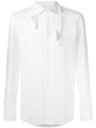 Dsquared2 Angular Pointed Collar Shirt, Men's, Size: 48, White, Cotton/spandex/elastane
