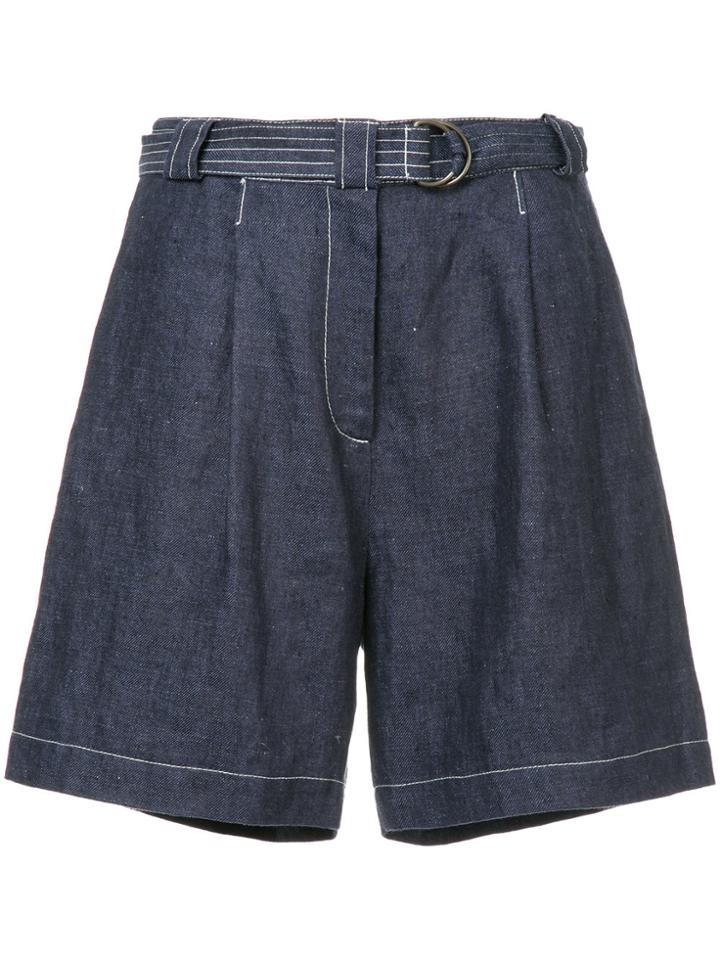 Lee Mathews Tyler Denim Shorts - Blue