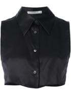 Lareida Sixties Collar Shirt, Women's, Size: Small, Black, Silk