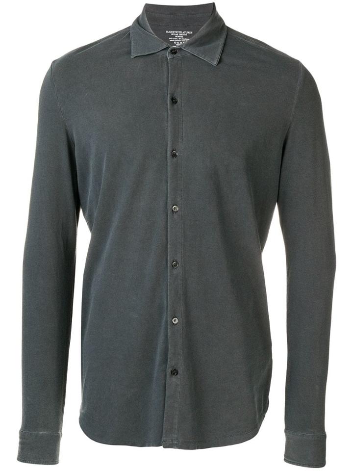 Majestic Filatures Jersey Polo Shirt - Grey