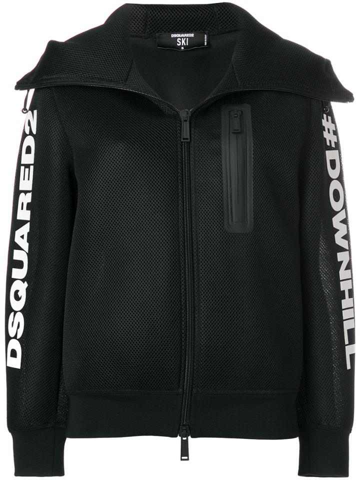 Dsquared2 D2 Technical Ski Sweat Jacket - Black