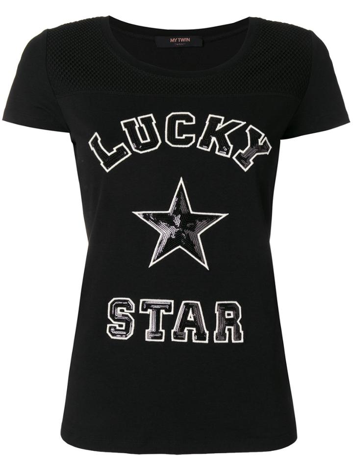 Twin-set Lucky Star T-shirt - Black