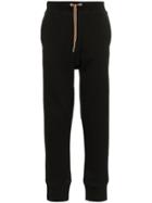 Jil Sander Drawstring Cotton Blend Track Pants - Black