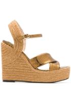 Jimmy Choo Metallic Wedges - Gold