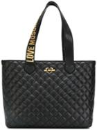 Love Moschino - Quilted Tote Bag - Women - Polyurethane - One Size, Black, Polyurethane