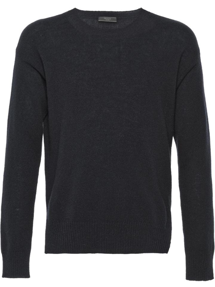 Prada Light Cashmere Crew-neck Sweater - Blue