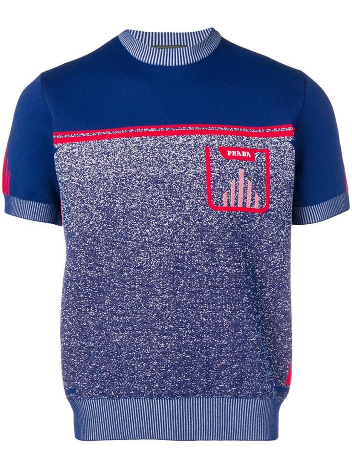 Prada Short Sleeved Sweater - Blue