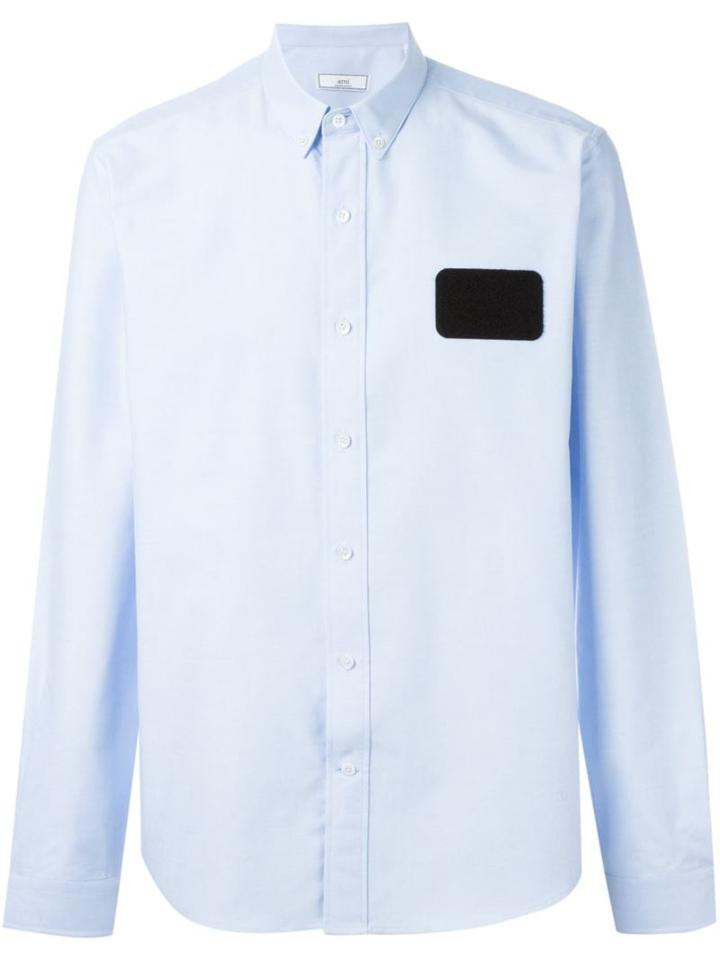 Ami Alexandre Mattiussi Name Tag Patch Shirt
