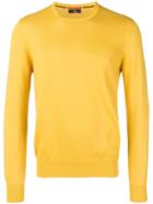 Fay Crewneck Knitted Jumper - Yellow