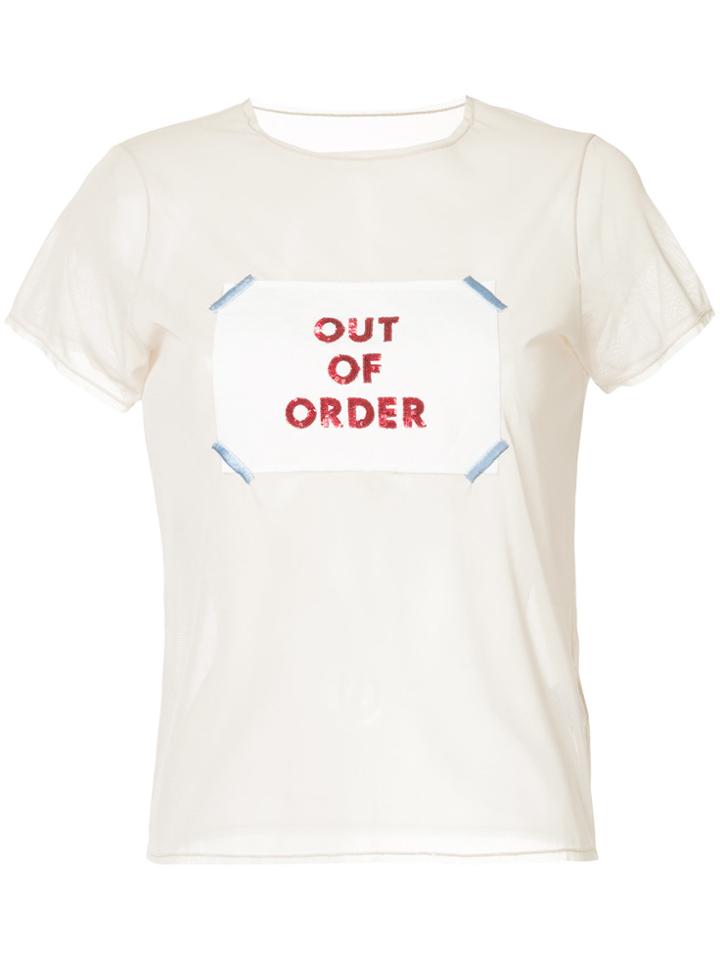 Tu Es Mon Trésor Out Of Order T-shirt - Nude & Neutrals