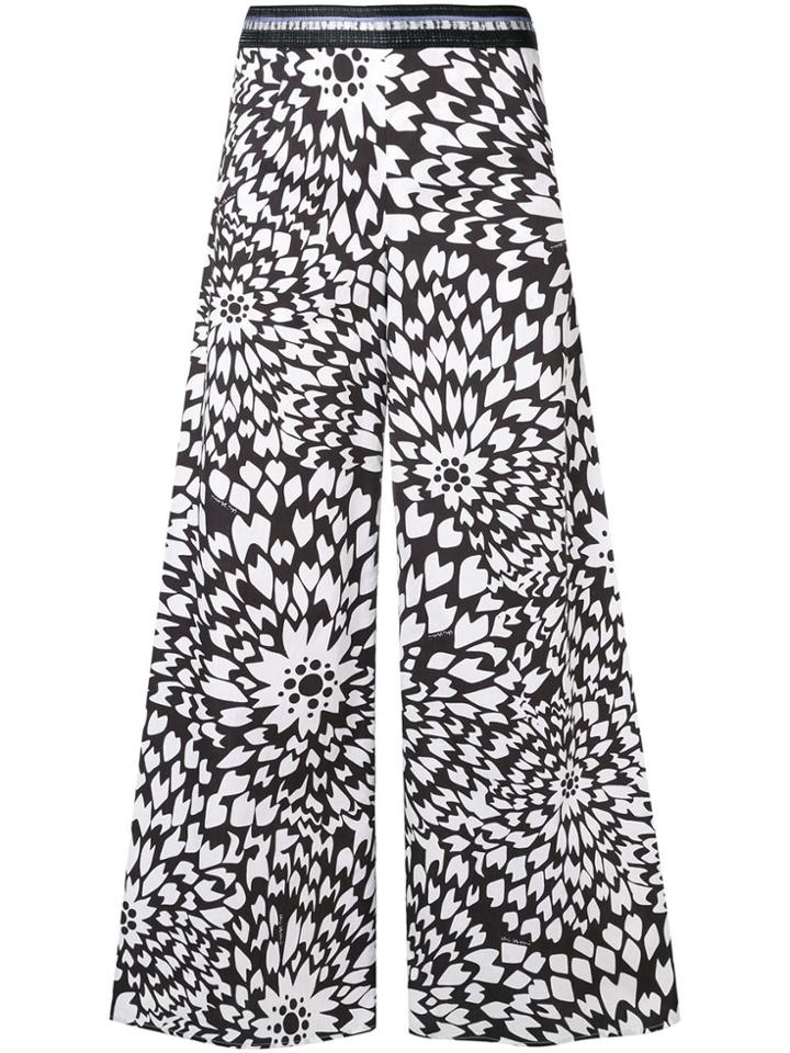 Missoni Floral Palazzo Trousers - Black