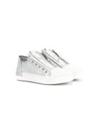 Cinzia Araia Kids Zip Fastening Sneakers - White